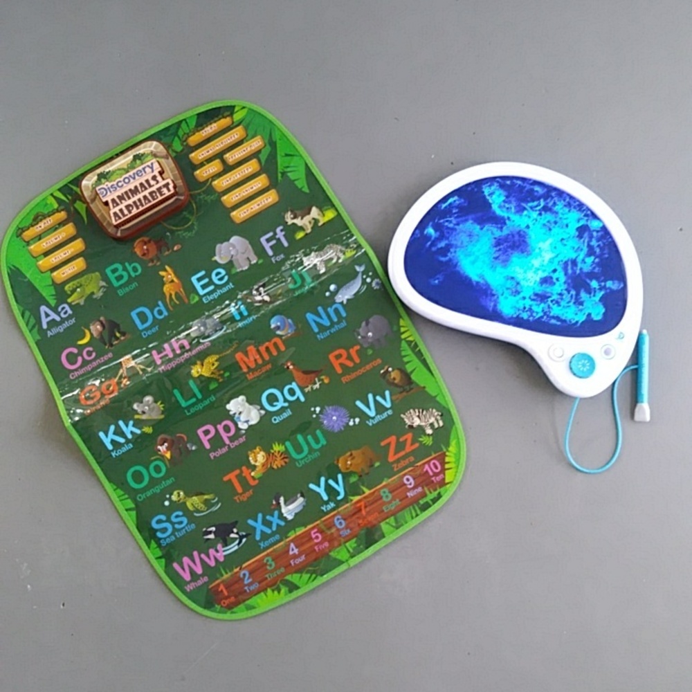 Discovery Animals Alphabet Touch Pad and Gel Color Writer Tablet Toys